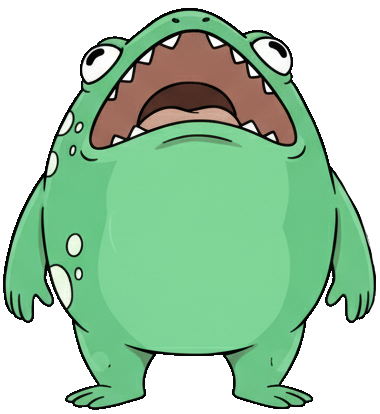 Hungry frog